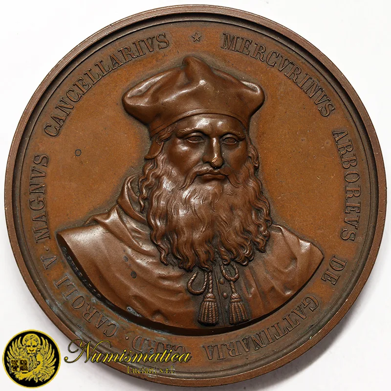 Medaglia Cardinale Caroli Anno 1845 Morte Gattinara §M293
