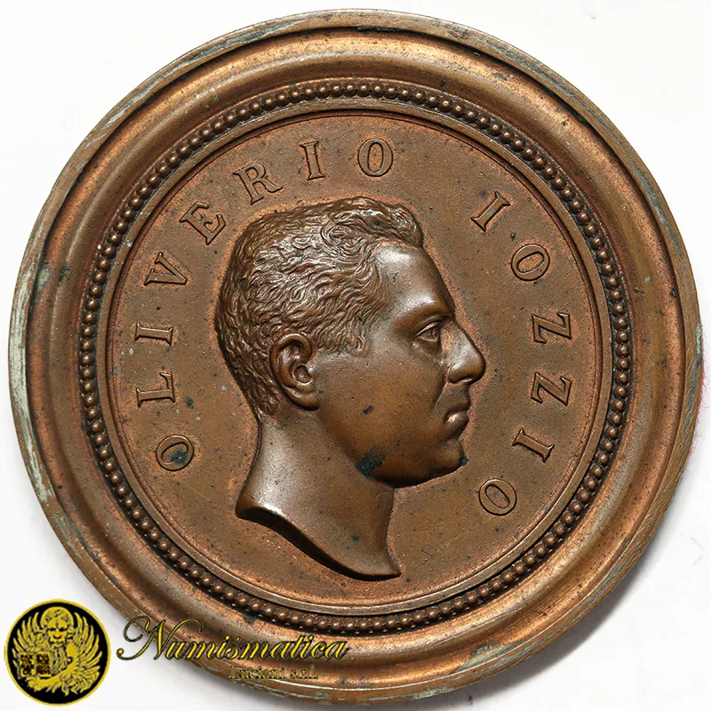 Medaglia OLIVERIO IOZZIO 1890 Scopritore Poeti Latini §M281