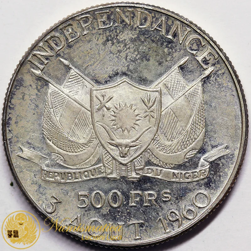 NIGER 500 FRANCHI 1960 KM#5 ARGENTO #5071