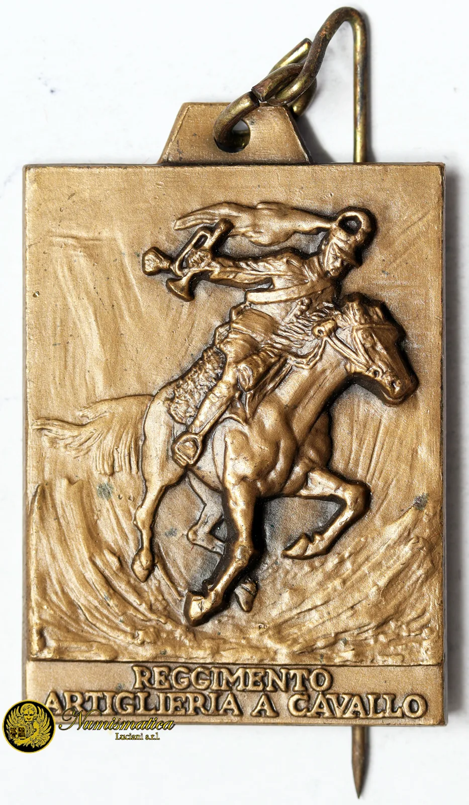MEDAGLIA CON AGO REGGIMENTO ARTIGLIERIA A CAVALLO 17° RADUNO VOLOIRE §M307
