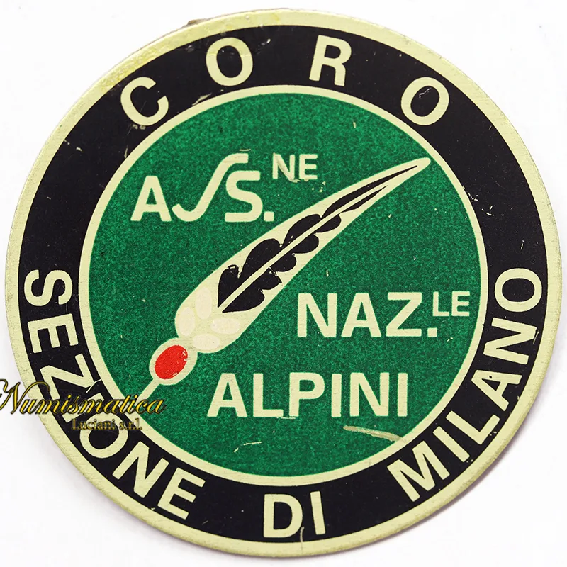 DISTINTIVO ASSOCIAZIONE NAZIONALE ALPINI CORO SEZIONE MILANO smalti §M310