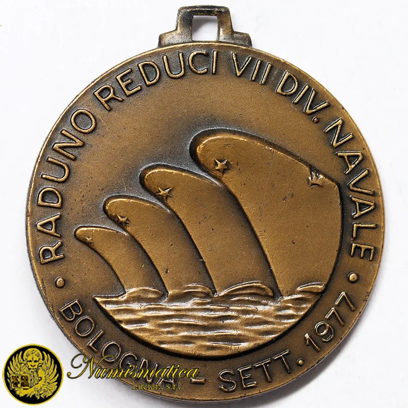 Medaglia 1977 Bologna Raduno Reduci VII^ Divisione Navale #MD666