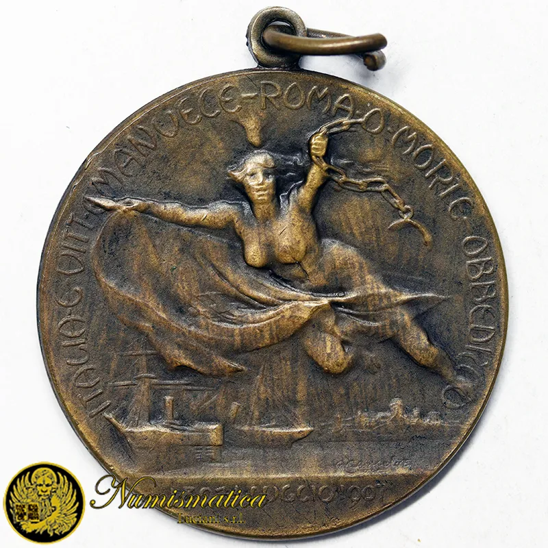 Medaglia Generale Giuseppe Garibaldi 1807-1907 Commemorativa #MD752