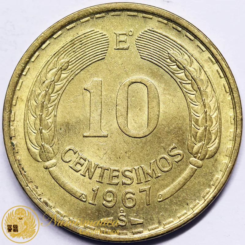 CILE 10 CENTESIMOS 1967 #5158