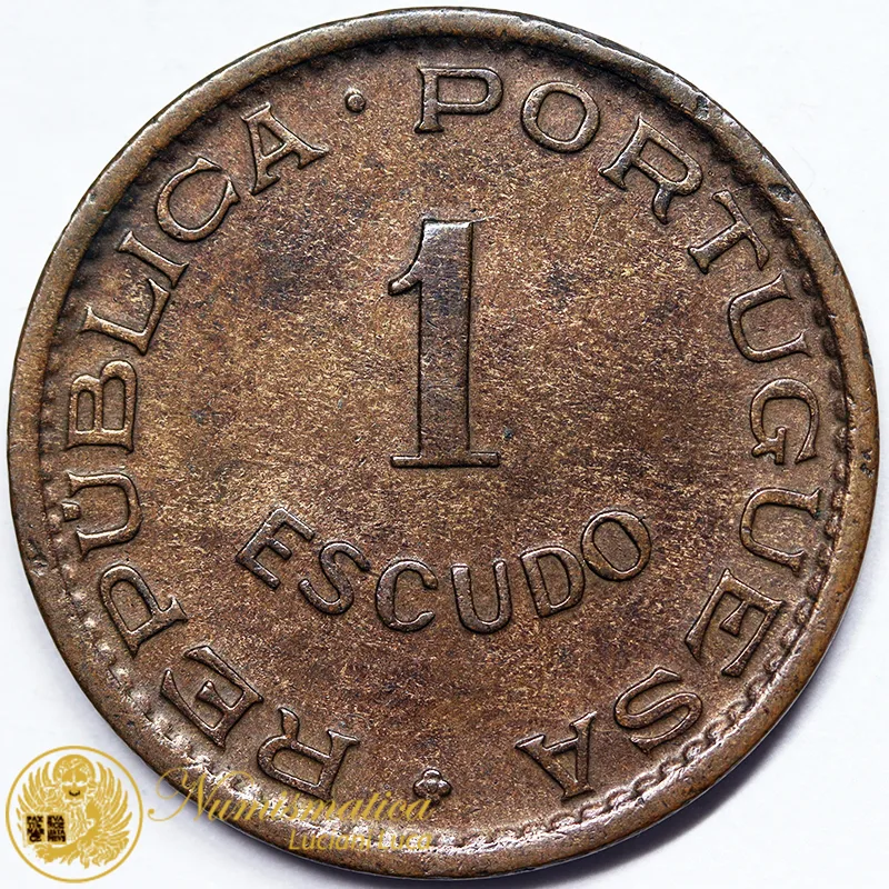 MOZAMBICO 1 Escudo 1957 Colonia Portoghese #5180