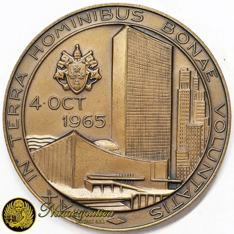 MEDAGLIA PAOLO VI 1965 VISITA STATI UNITI #31