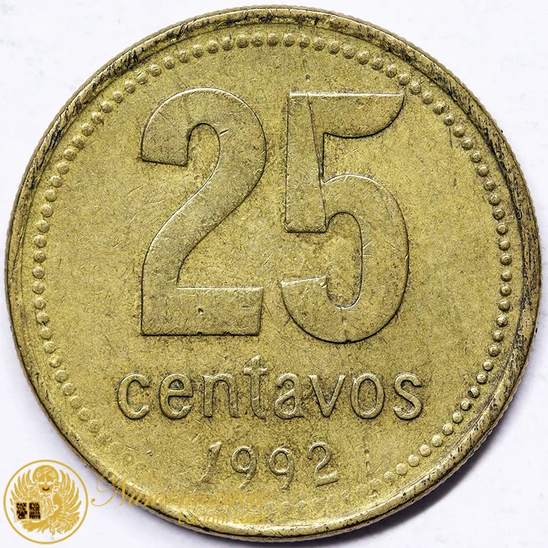 ARGENTINA 25 CENTAVOS 1992 #5190