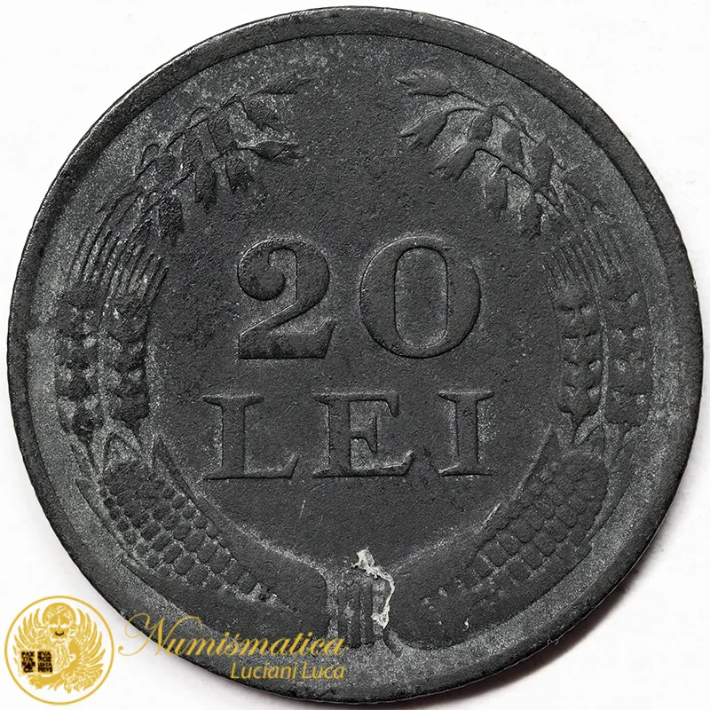 ROMANIA 20 LEI 1942 Michele I #5192