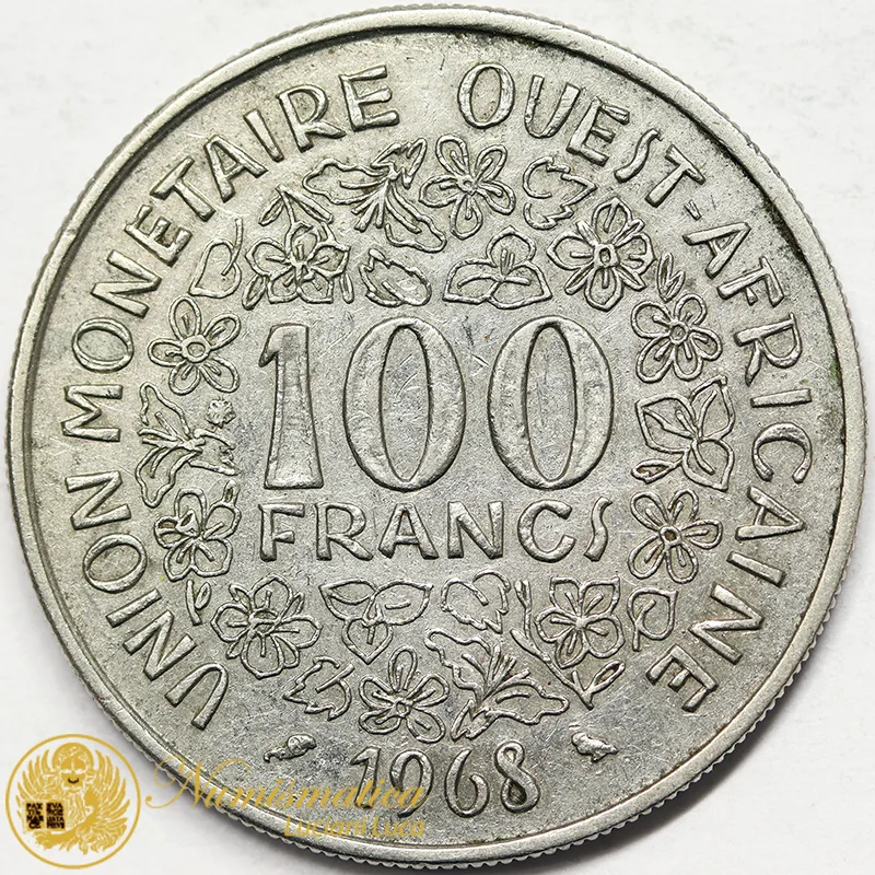 Africa Occidentale (BCEAO) 100 FRANCHI 1968 #5204