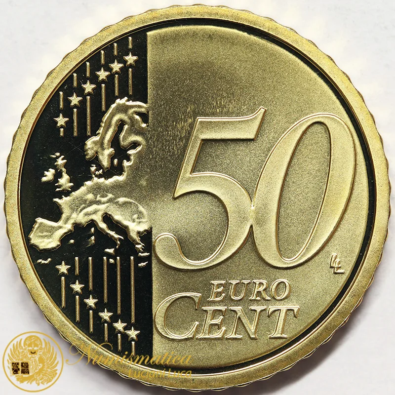 VATICANO 50 Centesimi 2010 Benedetto XVI proof #5243