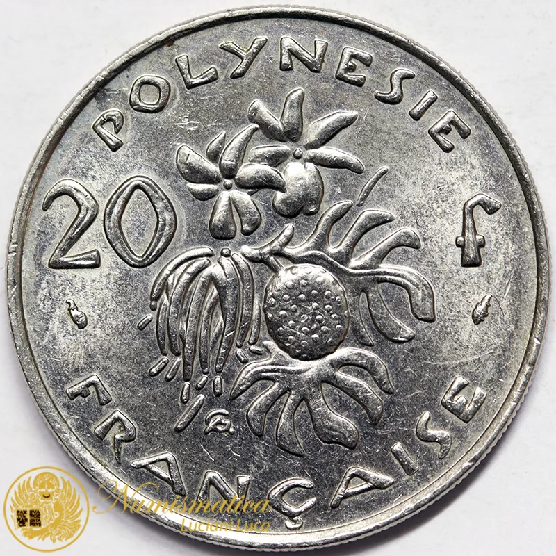 POLINESIA FRANCESE 20 FRANCHI 1986 #5244