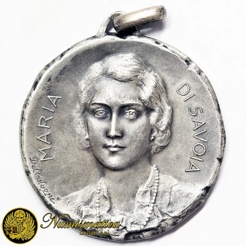MEDAGLIA MARIA DI SAVOIA 1939 Ø 30,5 mm Argento 800 13,00 gr #219