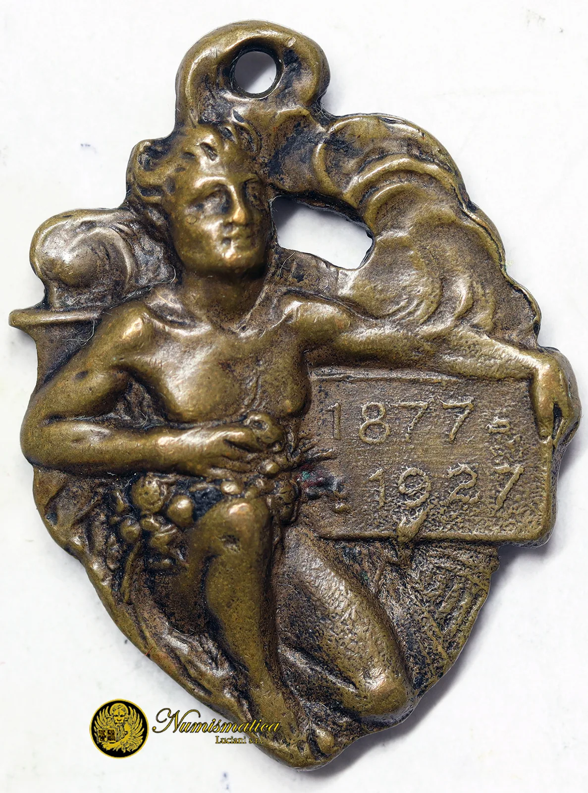 MEDAGLIA 50° FONDAZIONE MUTUA MACCHINISTI E FUOCHISTI 1877-1927 #224