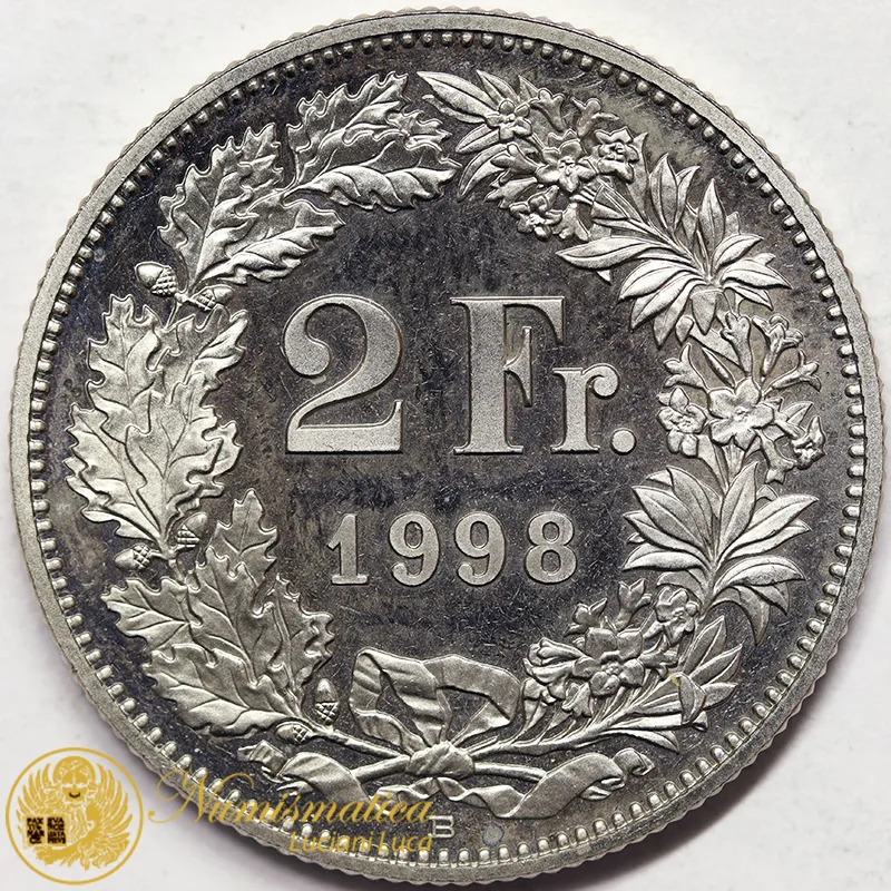 Svizzera 2 Franchi 1998 #5322