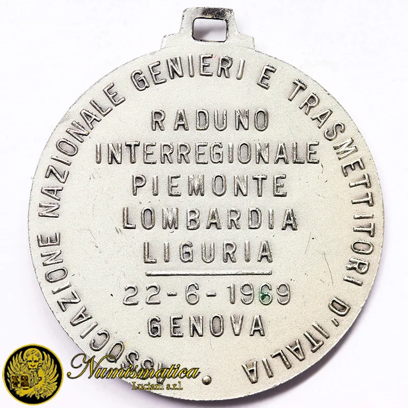 Medaglia Associazione Nazionale Genieri Trasmettitori Genova 1969 #462