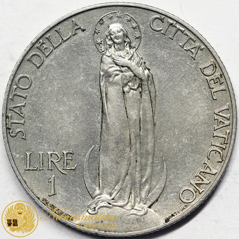 VATICANO 1 Lira 1932 Pio XI #5385