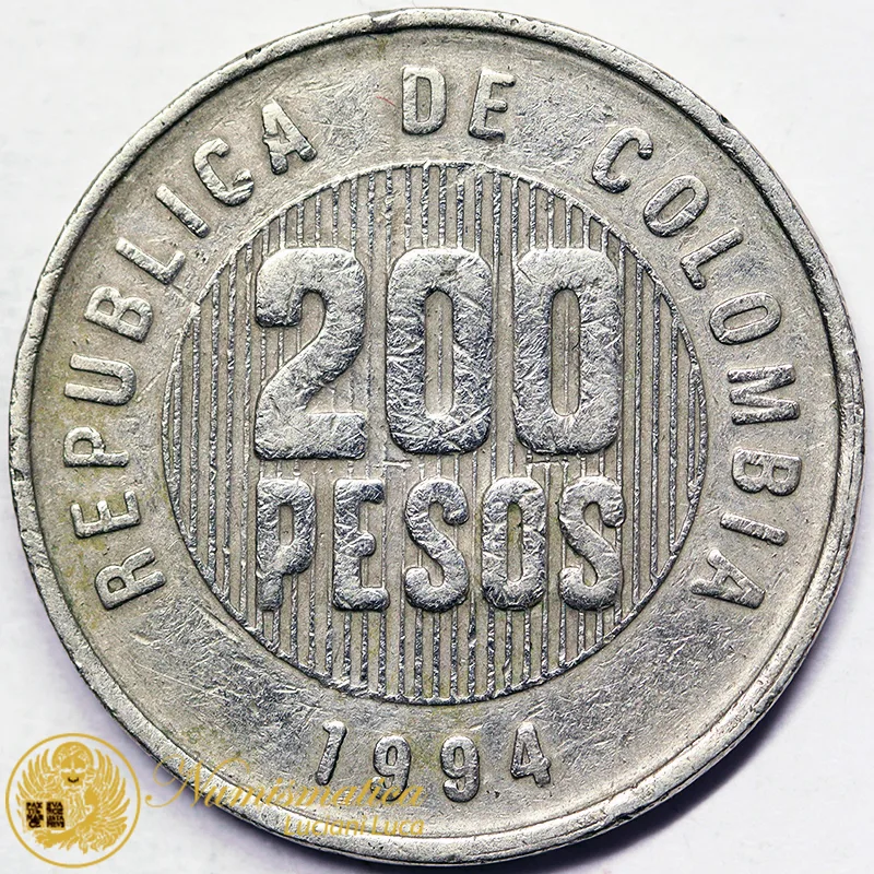 COLOMBIA 200 Pesos 1994 #5520