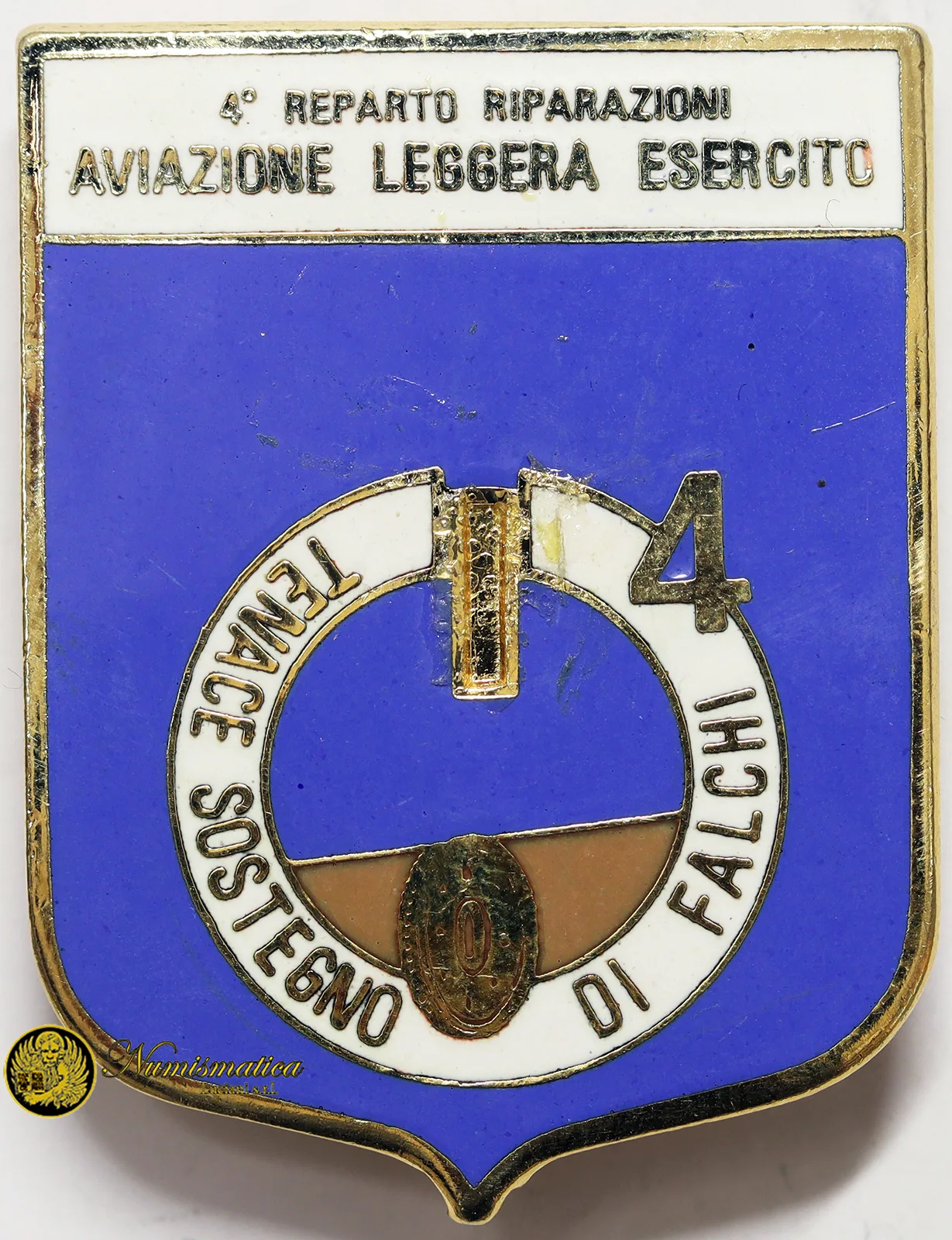 Distintivo 4° Reparto Riparazioni Aviazione Leggera Esercito 41×31 mm (Aquila mancante) #688