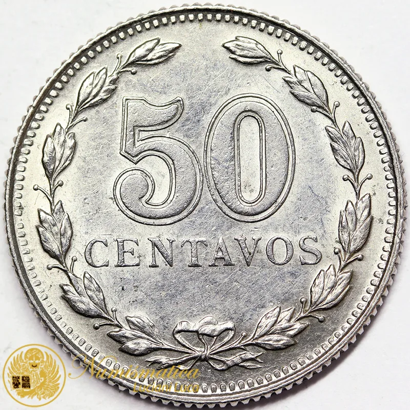 ARGENTINA 50 Centavos 1941 nichel #5528