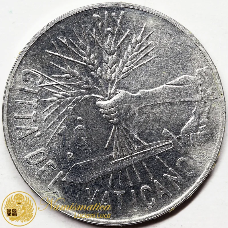 VATICANO 10 LIRE 1984 Anno VI GIOVANNI PAOLO II Fdc #5693