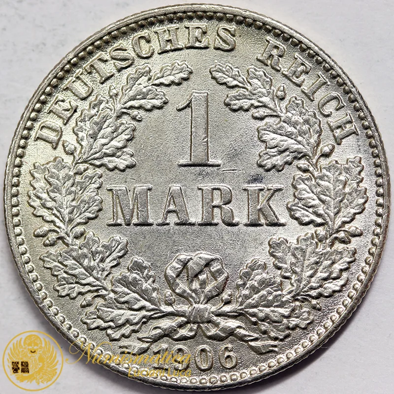 GERMANIA 1 Marco 1906 G Guglielmo II Q.Fdc #5724
