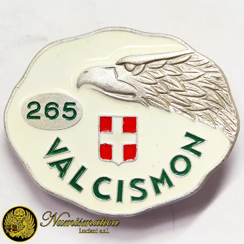 Distintivo 265^ Compagnia Alpini d’Arresto Val Cismon 1975/1976 31×25 mm – Granero #MDS157