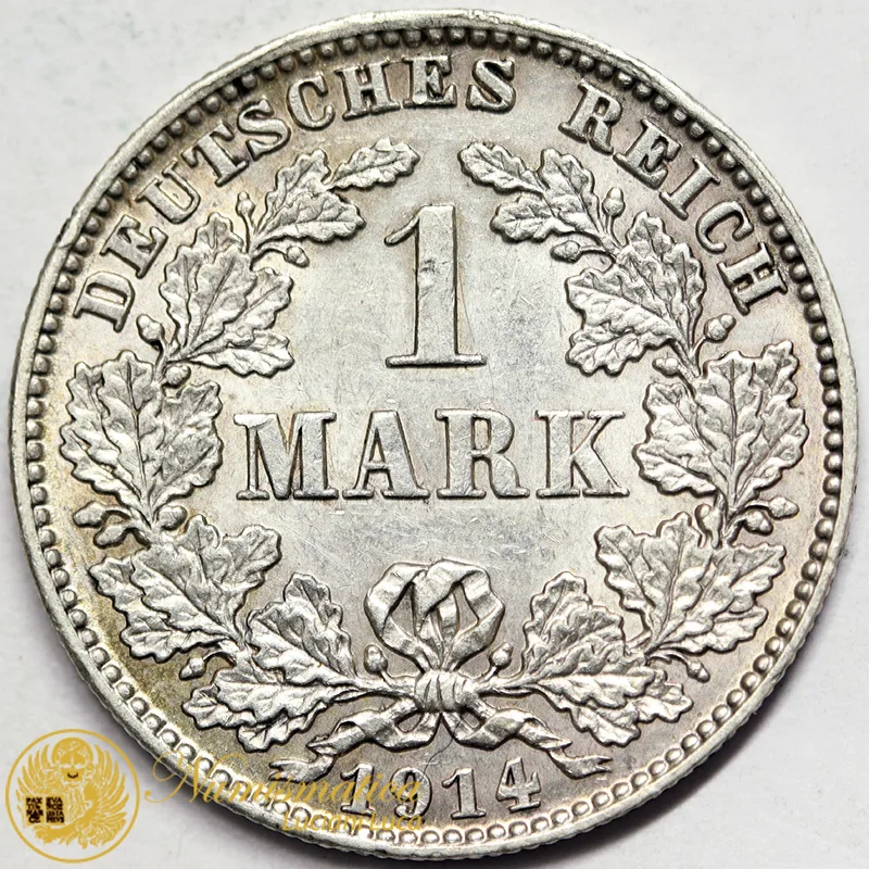 GERMANIA 1 Marco 1914 J argento #5770