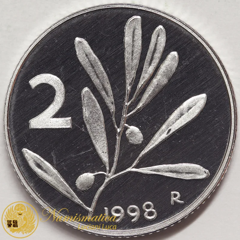 ITALIA 2 LIRE 1998 PROOF #5775