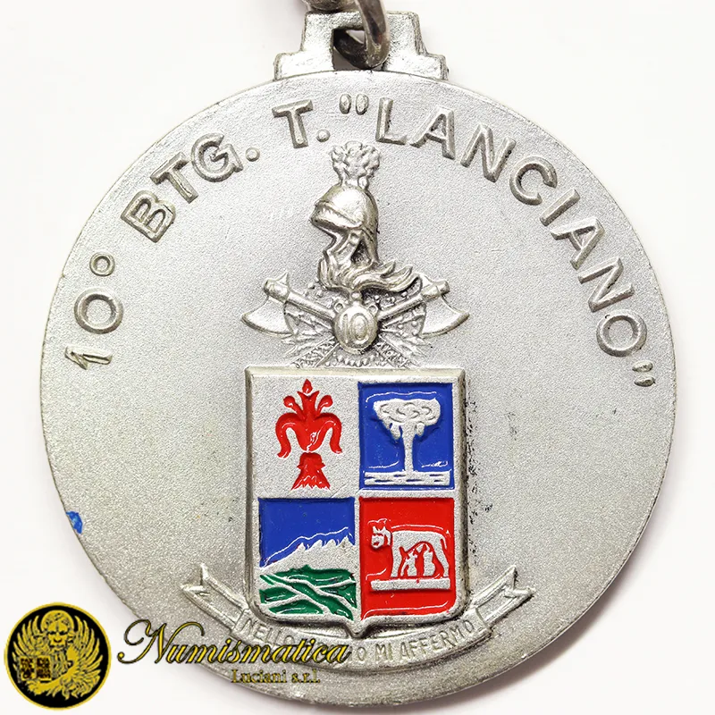 Medaglia portachiavi 10° Battaglione Trasmissioni LANCIANO Ø 32 mm #MDS200