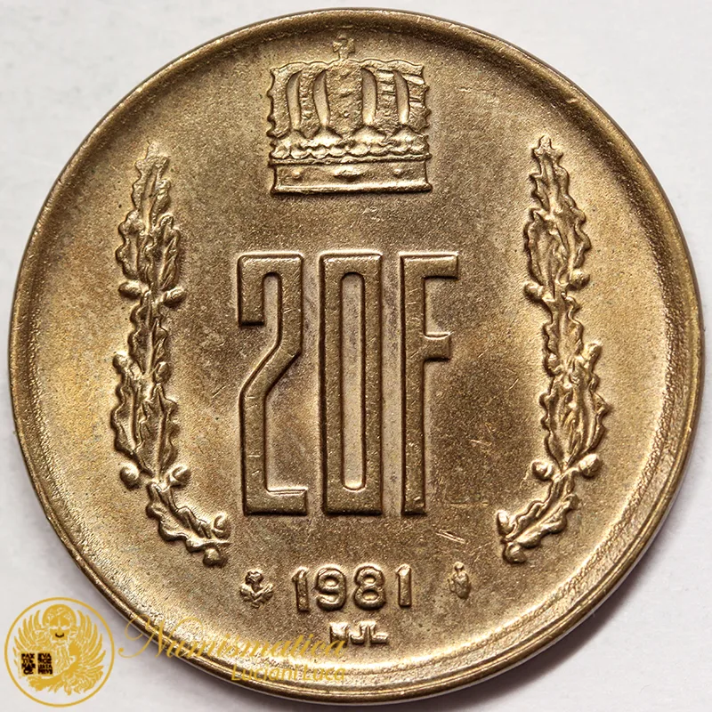LUSSEMBURGO 20 Franchi 1981 Jean #5619