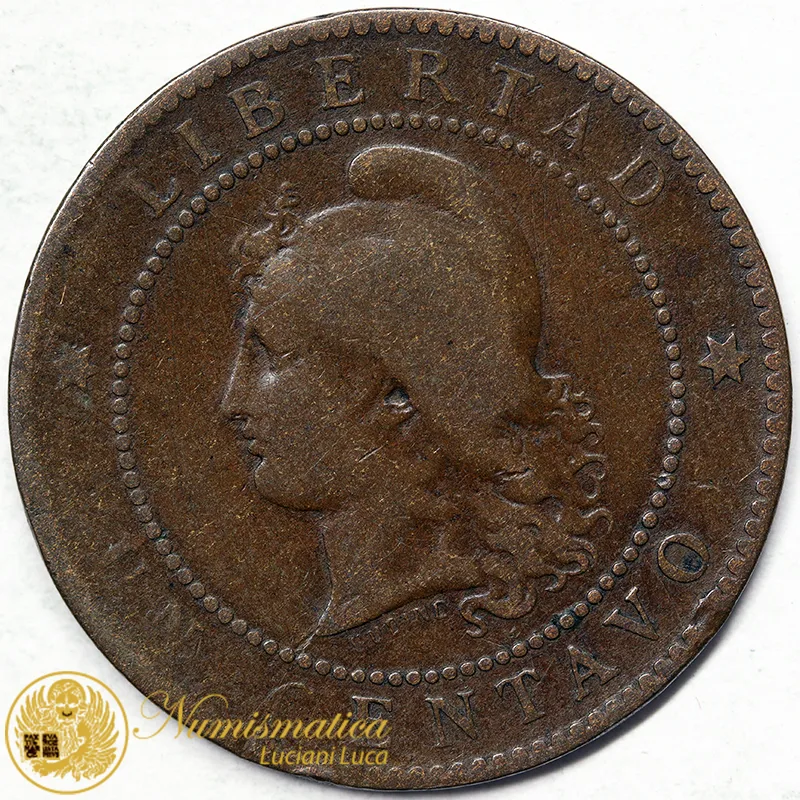 ARGENTINA 1 Centavo 1884 #5634