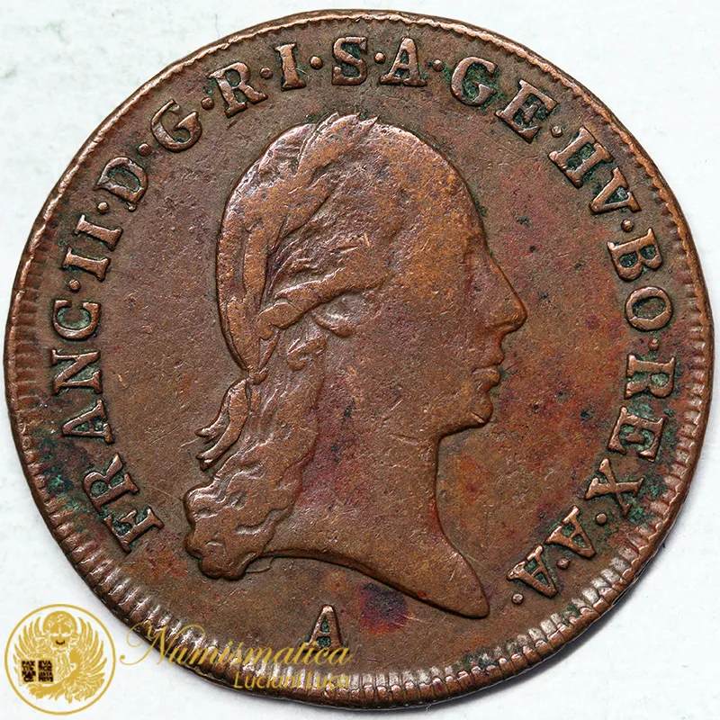 AUSTRIA 1 KREUZER 1800 A FRANCESCO II #5636