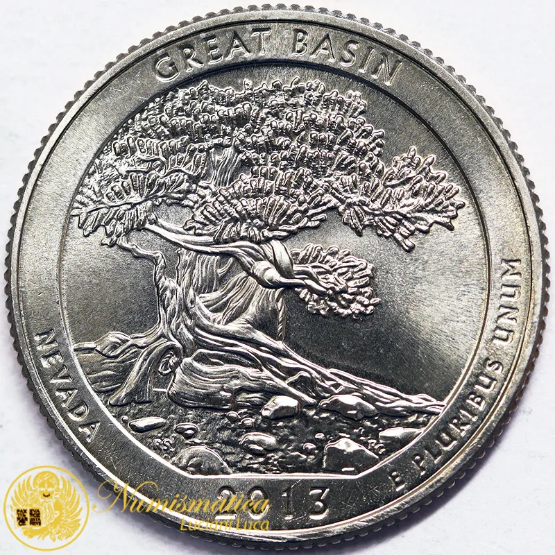 STATI UNITI 1/4 Dollaro 2013 D Great Basin #5808
