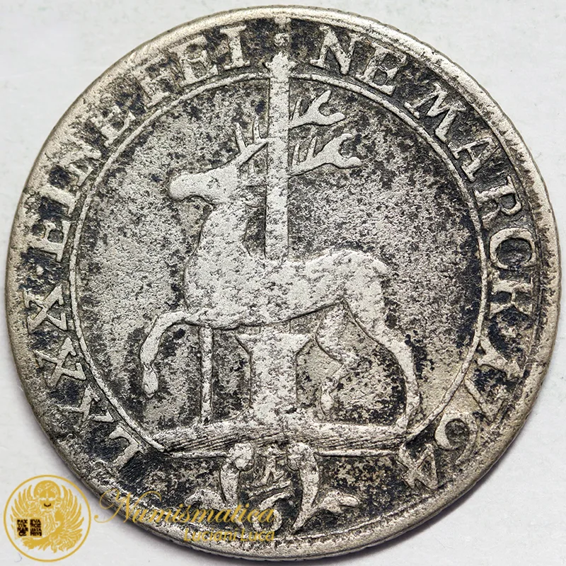 GERMANIA 1/6 Tallero 1764 Stolberg argento #5844