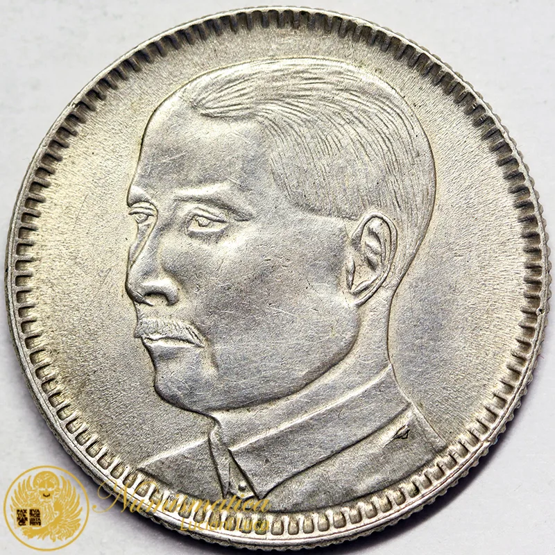CINA 20 Cents 1929 Provincia Kwang-Tung argento #5880