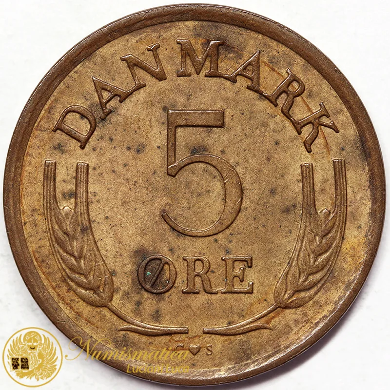 DANIMARCA 5 ORE 1965 FREDERIK IX #5906