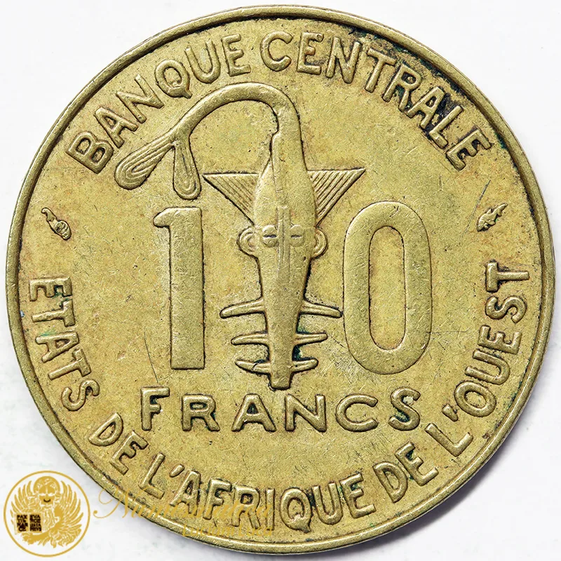 AFRICA OCCIDENTALE 10 FRANCHI 1975 #5908