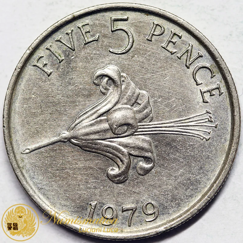 GUERNSEY 5 Pence 1979 giglio #5979
