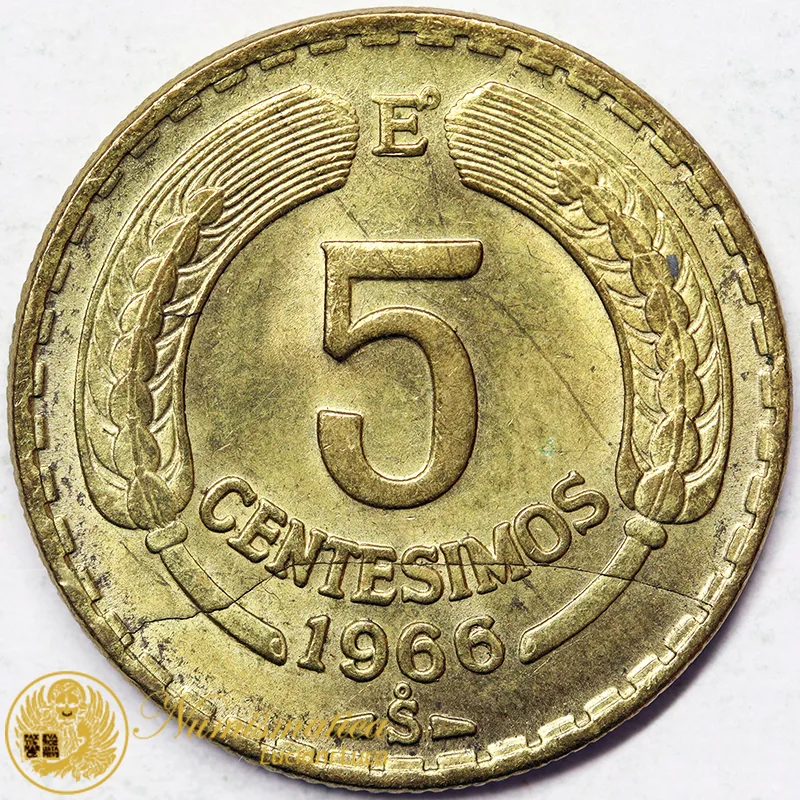 CILE 5 Centesimos 1966 #6022