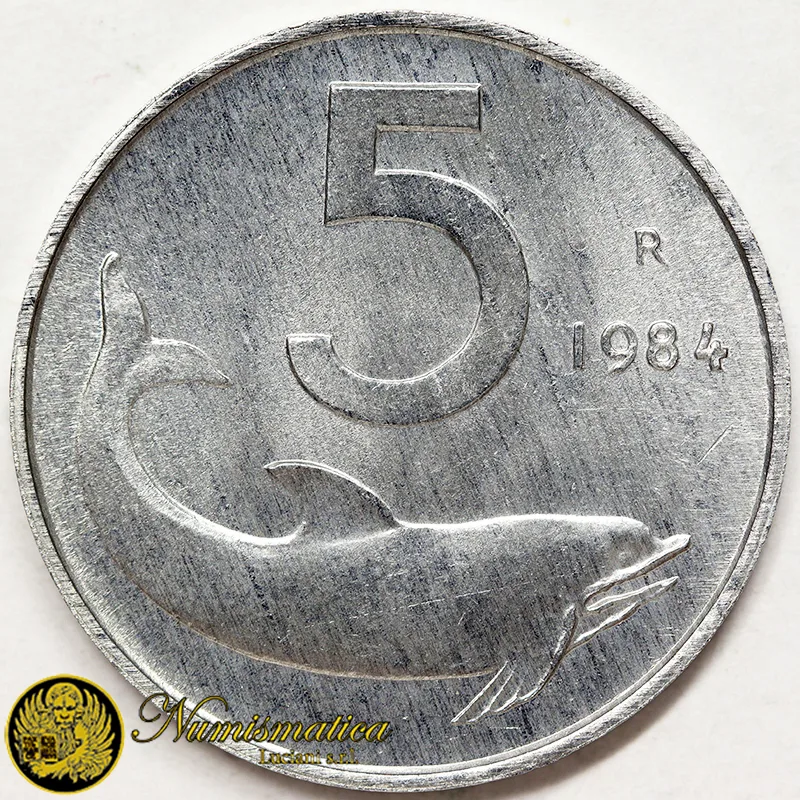 ITALIA 5 LIRE 1984 Fdc (da rotolino) £58