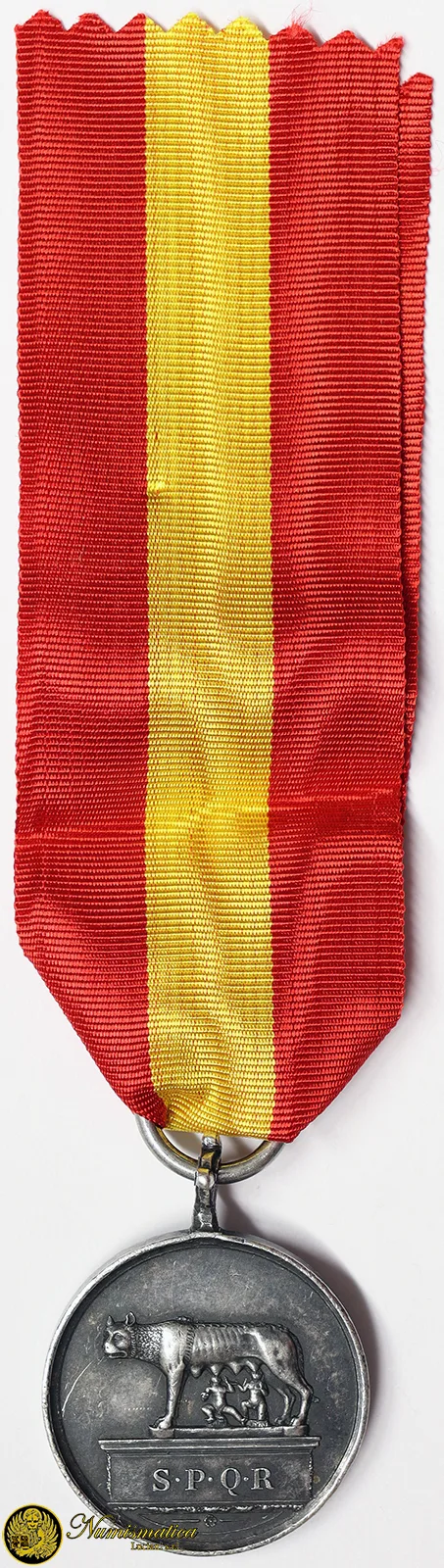 Medaglia Municipio di Roma al Merito 1870/1880 argento Variante #N113