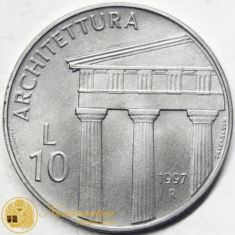 SAN MARINO 10 Lire 1997 Architettura #6077