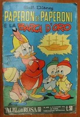 Fumetto PAPERINO n.  632 ALBI DELLA ROSA 1966 ARNOLDO MONDADORI EDITORE #L463