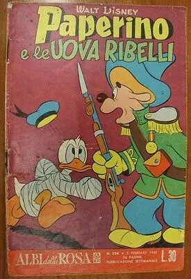Fumetto PAPERINO n. 326 ALBI DELLA ROSA ARNOLDO MONDADORI EDITORE 1961 #L453