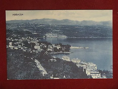 ABBAZIA Croazia Panorama no viaggiata anni 30 #11213