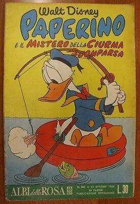 Fumetto PAPERINO n. 311 ALBI DELLA ROSA ARNOLDO MONDADORI EDITORE 1960 #L452