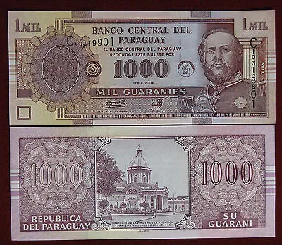PARAGUAY 1000 GUARANIES 2004 FDS Pick#222a Francisco Solano Lorez #B995