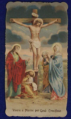 SANTINO VIVERE E MORIRE PER GESU’ CROCIFISSO 1898 #SA99