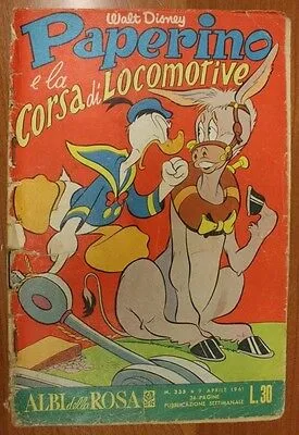 Fumetto PAPERINO n. 335 ALBI DELLA ROSA  1961 ARNOLDO MONDADORI EDITORE #L454