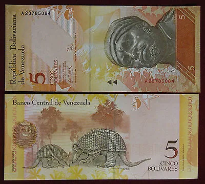 VENEZUELA 5 Bolivares 2007 FDS Pick#89a #B896